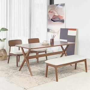 Bộ Bàn Ăn Gỗ Cao Su Tự Nhiên - fago furniture